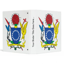 Cook Islands Coat of Arms detail Vinyl Binders