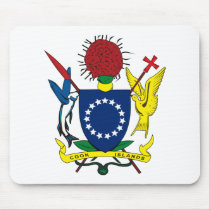 Cook Islands Coat of Arms Mousepad by FlagTshirts Cook Islands Coat of Arms Mousepad
