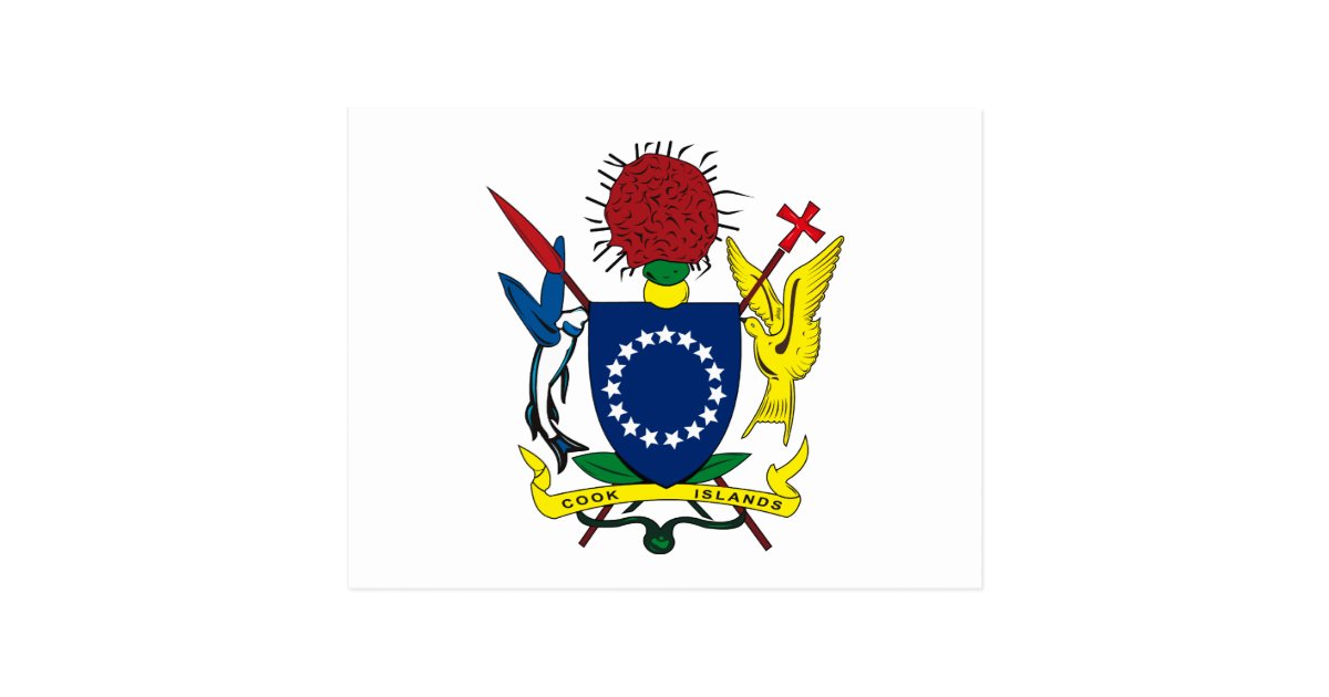 Cook Islands Coat of Arms Postcard | Zazzle