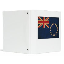 Cook Islands Flag Vinyl Binder