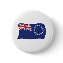 Cook Islands Flag Button by livingflags Cook Islands Flag Button