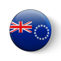 Cook Islands Flag Pinback Button