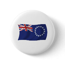 Cook Islands Flag Button by LivingFlags2 Cook Islands Flag Button
