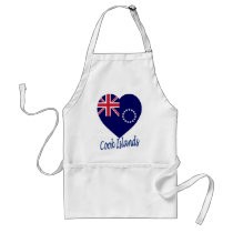 Cook Islands Flag Heart aprons by Vexillophile Cook Islands Flag Heart aprons