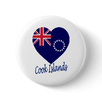 Cook Islands Flag Heart buttons by Vexillophile Cook Islands Flag Heart buttons