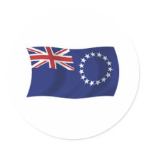 Cook Islands Flag Sticker by LivingFlags2 Cook Islands Flag Sticker