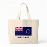 Cook Islands Flag with Name in Maori Canvas Bag
