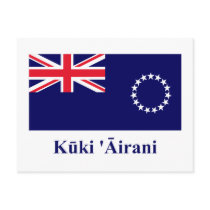 Cook Islands Flag with Name in Maori postcards by Vexillophile Cook Islands Flag with Name in Maori postcards