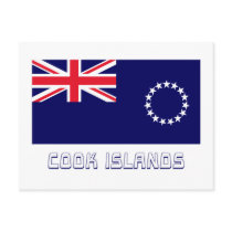 Cook Islands Flag with Name postcards by Vexillophile Cook Islands Flag with Name postcards