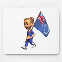 Cook Islands Girl mousepads by worldtees Cook Islands Girl mousepads