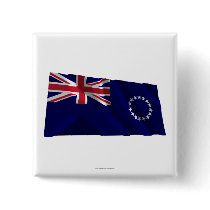 Cook Islands Waving Flag buttons by Vexillophile Cook Islands Waving Flag buttons