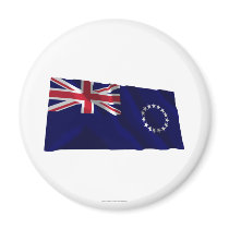 Cook Islands Waving Flag magnets by Vexillophile Cook Islands Waving Flag magnets