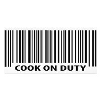 cook on duty icon photo cards