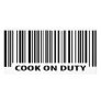 cook on duty icon personalized photo card