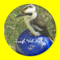 cookaburra, Laugh, With Me... magnets