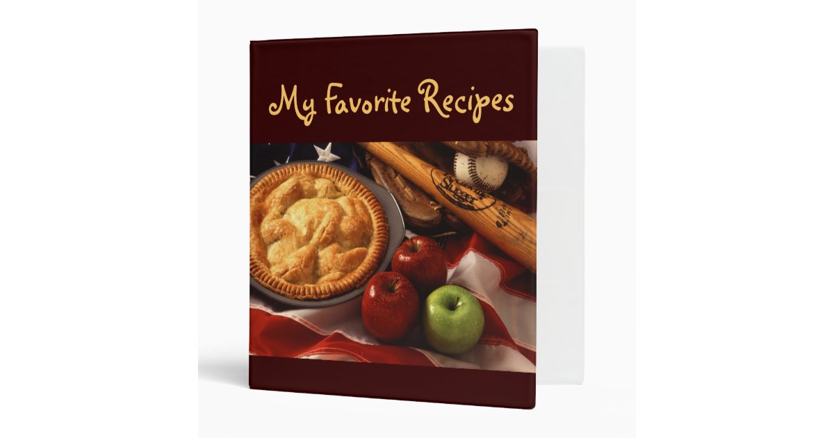 Cookbook 3 Ring Binder Zazzle