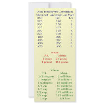 Cookbook Book Marker Rack Card Design