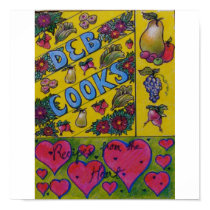 Cookbook Cover Art - Deb Cooks posters