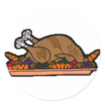 cooked turkey stickers