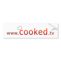 Cooked White Bumper Sticker bumper stickers