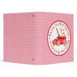 Cookie Baking Polka Dot Recipe Binder