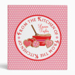 Cookie Baking Polka Dot Recipe Binder