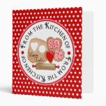Cookie Baking Polka Dot Recipe Binder