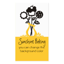 cookie cupcake bouquet baking business cards 4