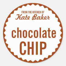 Cookie Exchange Bake Sale Label Template Round Stickers