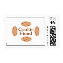 Cookie Fiend Postage Stamp