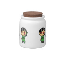 Cookie Girl Cookie Jar Candy Jar