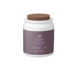 [Two hearts] keep calm and think of nana  Cookie Jars Candy Dishes