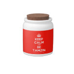 [Crown] keep calm and be tamzin  Cookie Jars Candy Dishes