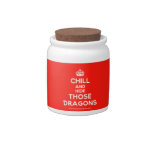 [Crown] chill and hide those dragons  Cookie Jars Candy Dishes