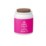 [Crown] keep calm and love -marye  Cookie Jars Candy Dishes