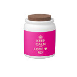 [Crown] keep calm and love ♥ rd!  Cookie Jars Candy Dishes