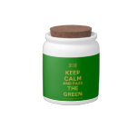 [UK Flag] keep calm and pass the green  Cookie Jars Candy Dishes