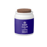 [Crown] keep calm and love mrhs  Cookie Jars Candy Dishes