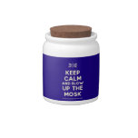 [UK Flag] keep calm and blow up the mosk  Cookie Jars Candy Dishes