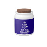 [Crown] keep calm & aid the disabled  Cookie Jars Candy Dishes