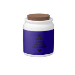 [Crown] keep calm and adore lujain.k [Love heart]  Cookie Jars Candy Dishes
