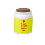[Smile] keep calm and smile on  Cookie Jars Candy Dishes
