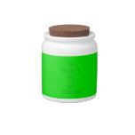 [Cupcake] don't be jel be green  Cookie Jars Candy Dishes