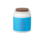 [Crown upside down] keep calm and stay true  Cookie Jars Candy Dishes