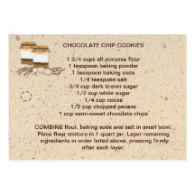 Cookie Mix In A Jar Recipe Tag Business Card Template
