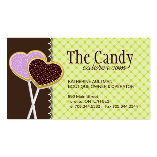 Cookie Pops Business Cards