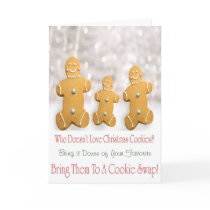 Cookie Swap Invitation cards by WinterHolidayGifts Cookie Swap Invitation cards