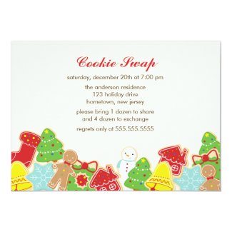 Cookie Swap Party Custom Invitation