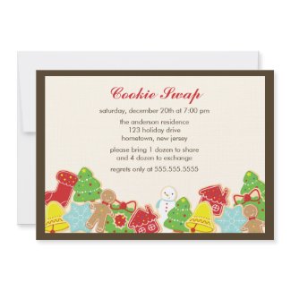 Cookie Swap Party invitation