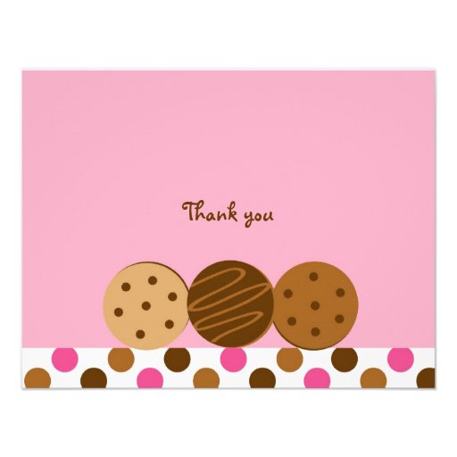Cookies and Milk Thank You Note Cards Personalized Invitation